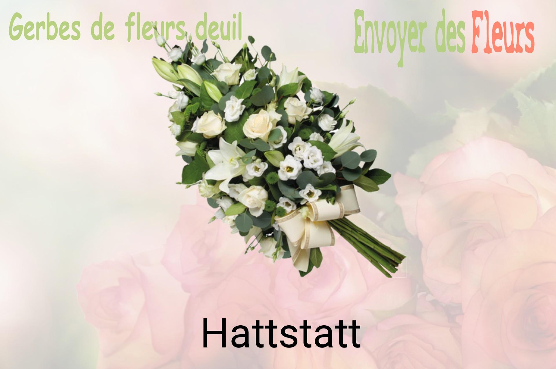 Gerbe de fleurs de deuil livrée à Hattstatt